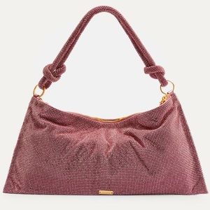 💕NWT Cult Gaia Hera Knotted Rhinestone Mini Shoulder Bag